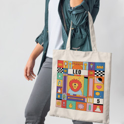 Πολύχρωμα Ζώδια - Λέων (Τσάντα  Αγοράς) Πολύχρωμα Ζώδια - Λέων (Τσάντα  Αγοράς)